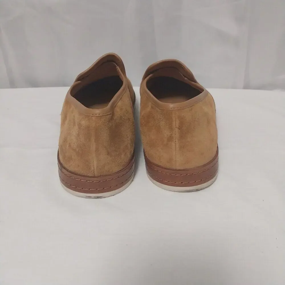 Vince Tan Suede Loafers slip on minimalist 10